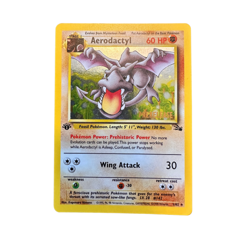Aerodactyl (FO 1) 1st Edition Prerelease Stamp*