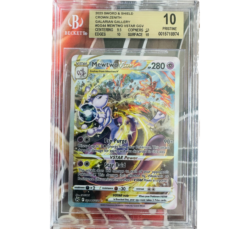 Mewtwo VSTAR GG44 - Beckett PRISTINE 10