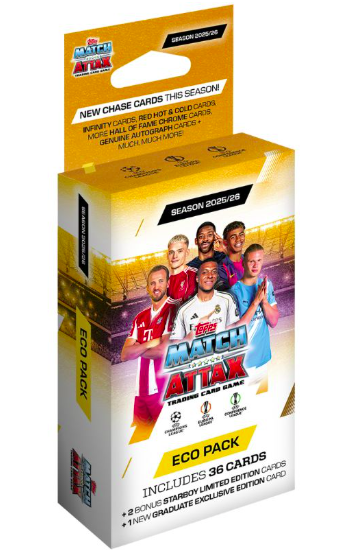 LIVEBREAK - Fodbold: Topps Match Attax Champions League 2025/26 - Eco Pack