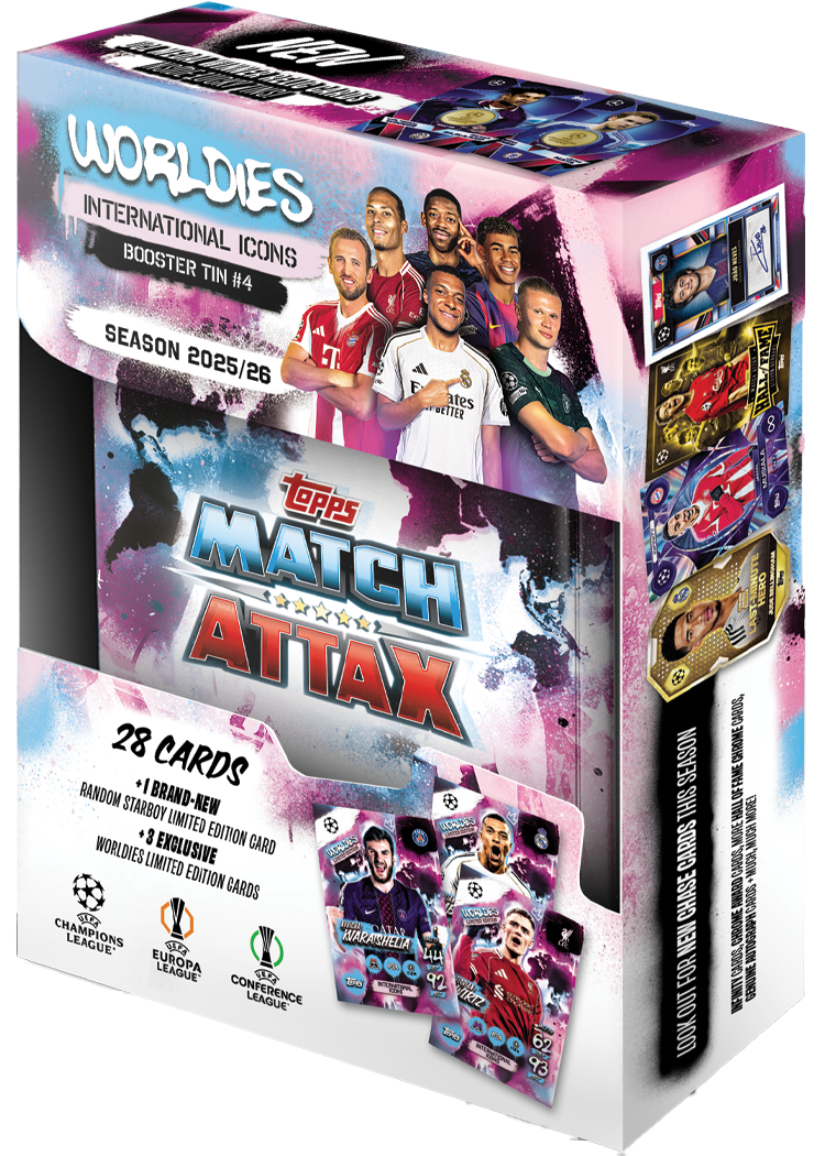 Topps Match Attax Champions League 2025/26 Booster Tin - International Icons