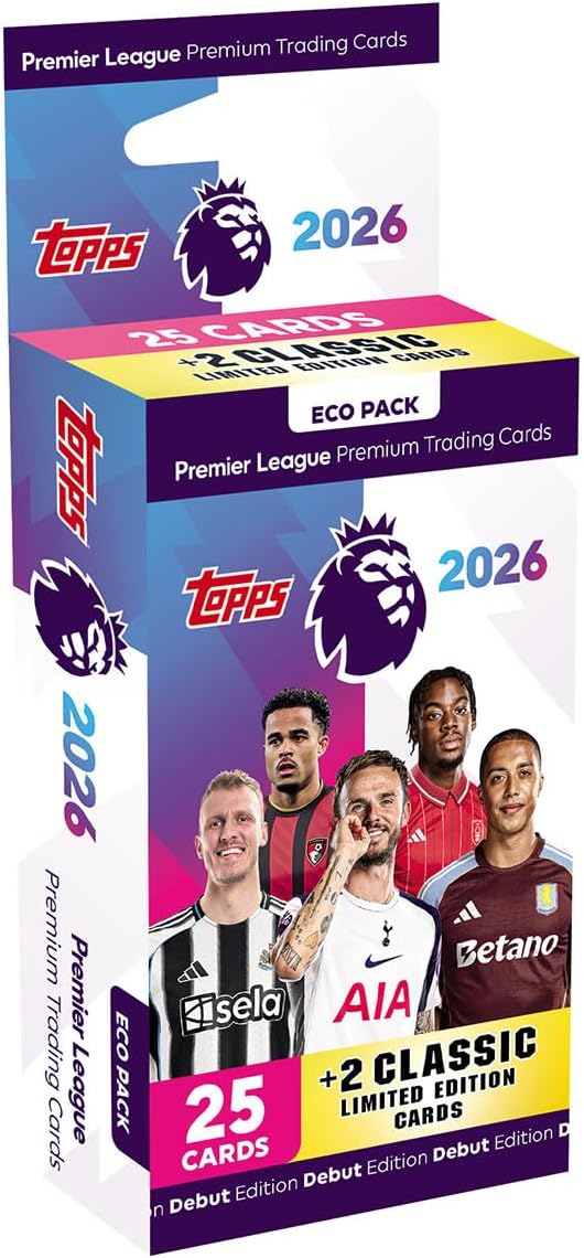 LIVEBREAK - Fodbold: Topps Premier League 2025/26 - Eco Pack