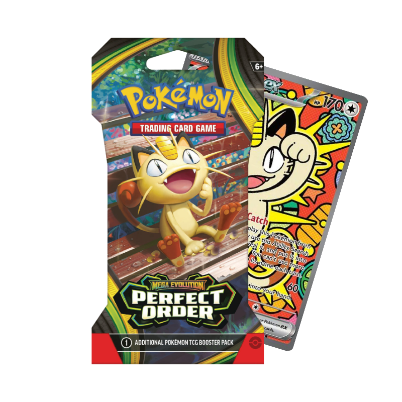 LIVEBREAK - Pokémon TCG: Mega Evolution: Perfect Order - Booster pack sleeved