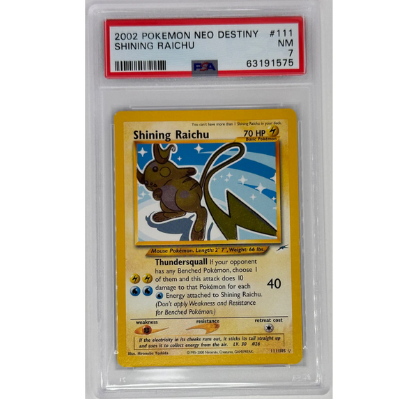Shining Raichu Neo Destiny - PSA 7