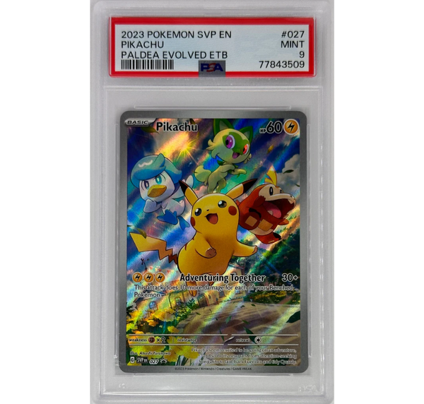 Pikachu #027 - Scarlet & Violet Promo -  PSA 9